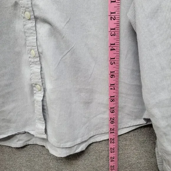 FAHERTY OXFORD CROPPED SHIRT, SIZE L - Picture 6 of 6